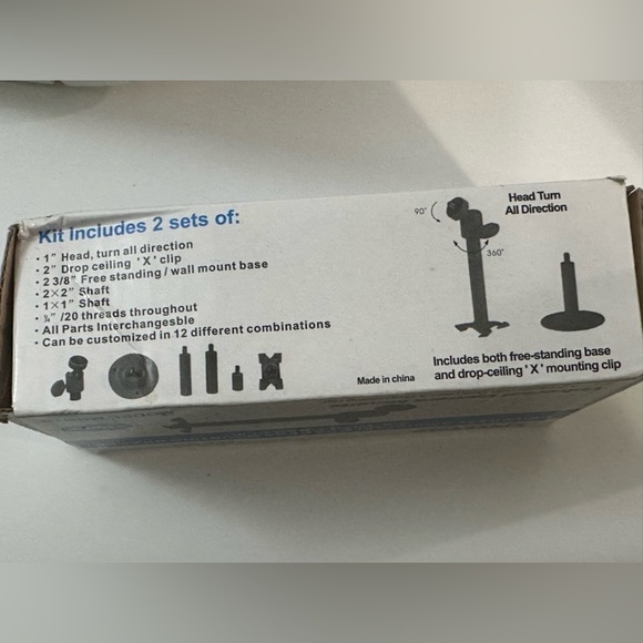 VideoSecu universal adjustable camera mounting bracket 2-6” with T-bar clip - Picture 3 of 3